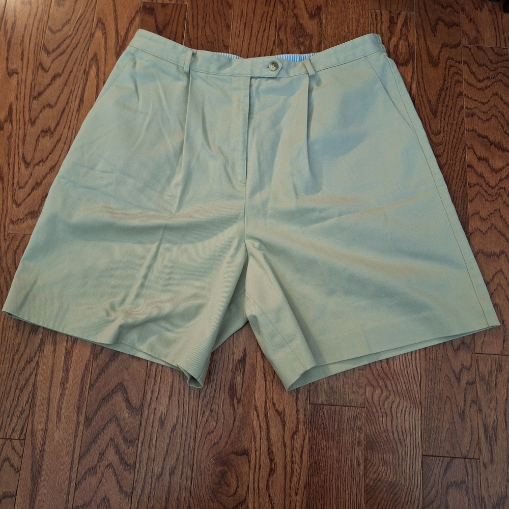Talbots Khaki Flat-Front Women's Shorts